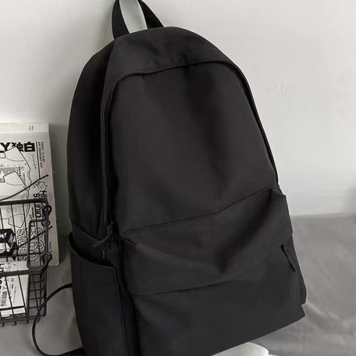 無印書包女大學生韓版ins大容量簡約純色後後背包初中高中生雙肩包女