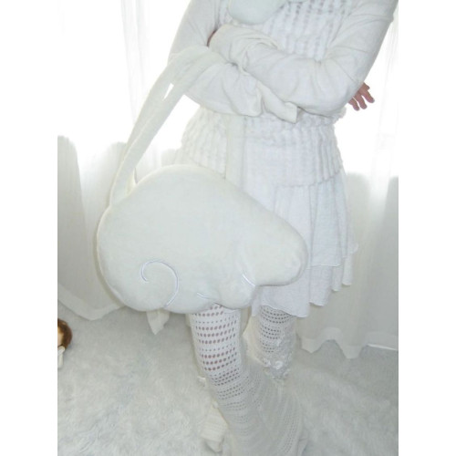 新款自製原創2025新款雪融天使毛絨翅膀包手提單肩造型萌包學生 新款自製原創2025新款雪融天使毛絨翅膀包手提單肩造型萌包學生