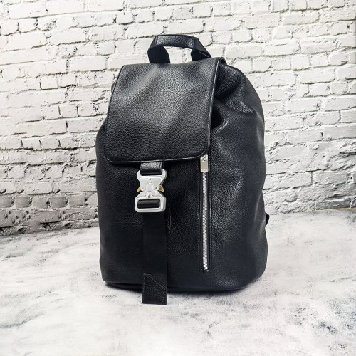 1017 ALYX 9SM 男士金屬戰術機能搭釦皮革雙肩包女情侶書包電腦包