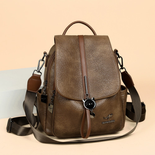 雙肩包女2026新款女士牛皮單雙兩用後後背包大容量真皮通勤書包旅行包