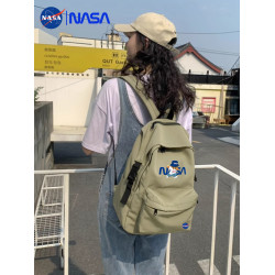 NASA聯名輕便雙肩包中學生女後後背包ins風外出防水小衆逛街書包男