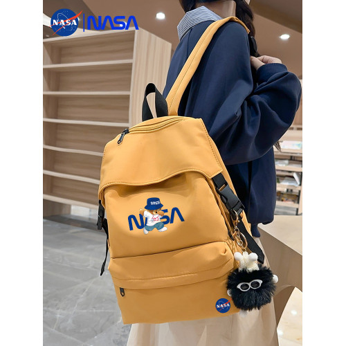 NASA聯名輕便雙肩包中學生女後後背包ins風外出防水小衆逛街書包男
