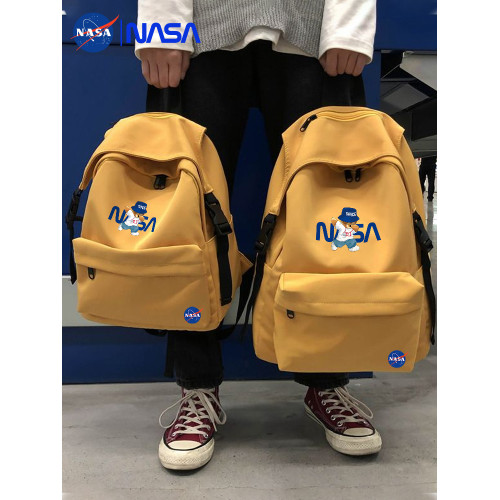 NASA聯名輕便雙肩包中學生女後後背包ins風外出防水小衆逛街書包男