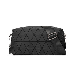 2026新款菱格圖案單肩包小方包 韓版男包休閒時尚單肩包斜後後背包潮