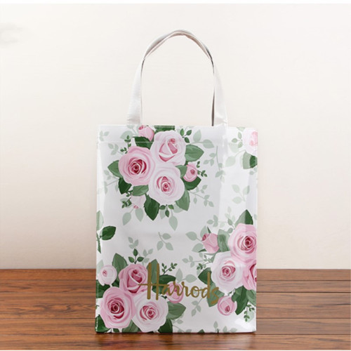 Harrods新款 英倫名品PVC花卉系列防水環保購物袋單肩手提包