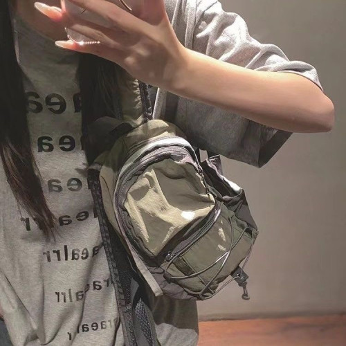 韓國官網迷你撞色速乾雙肩包