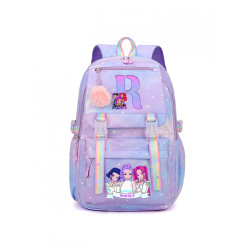 獵魔女團KPop Demon Hunters字母印花雙肩包休閒大容量後後背包