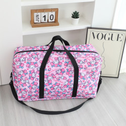 大容量kuromi旅行折曡衣物收納袋手提斜背行李包luggage bag