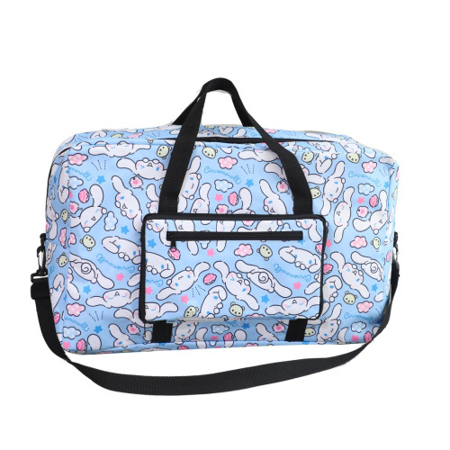 大容量kuromi旅行折曡衣物收納袋手提斜背行李包luggage bag