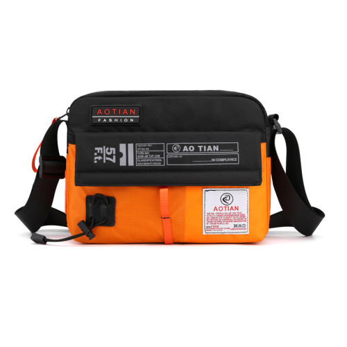 防水男包休閒單肩包牛津布小後後背包男士包包斜後後背包帆布包戶外商務