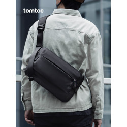 tomtoc斜後後背包男男士單肩包胸包男包適用於iPad Pro 11英寸T21M1