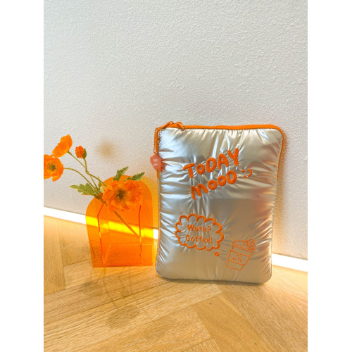 今日心情電腦內膽包14寸筆記型電腦包女高級感高顔值韓式適華爲蘋果ipad平板macbook收納包小衆可愛風保護套 今日心情電腦內膽包14寸筆記型電腦包女高級感高顔值韓式適華爲蘋果ipad平板macbook收納包小衆可愛風保護套