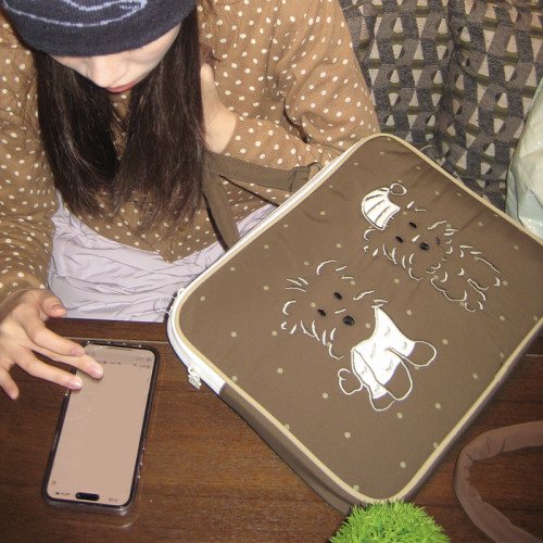 3egiz原創潦草小狗拼布刺綉通勤平板筆記型電腦包女單肩可愛小衆防摔保護套16寸 3egiz原創潦草小狗拼布刺綉通勤平板筆記型電腦包女單肩可愛小衆防摔保護套16寸