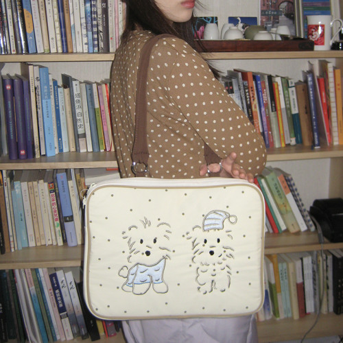 3egiz原創潦草小狗拼布刺綉通勤平板筆記型電腦包女單肩可愛小衆防摔保護套16寸 3egiz原創潦草小狗拼布刺綉通勤平板筆記型電腦包女單肩可愛小衆防摔保護套16寸