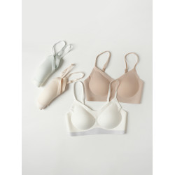 少女文胸 初高中生學生內衣 固定罩杯 青春期發育少女 無鋼圈