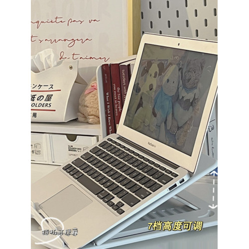 筆記型電腦支架適用macbookair/pro13寸多功能旋轉增高可攜式散熱架