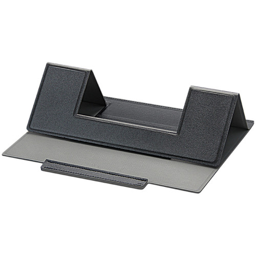 輕薄筆記型電腦折曡隱形增高皮質散熱可攜式桌面創意平板折曡支架