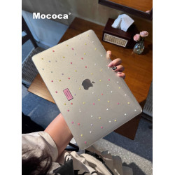 MOCOCA《糖果星星》插畫彩色進口pc透明滿天星細閃硬殼防磕碰適用於Macbook蘋果pro電腦air保護套13寸14寸