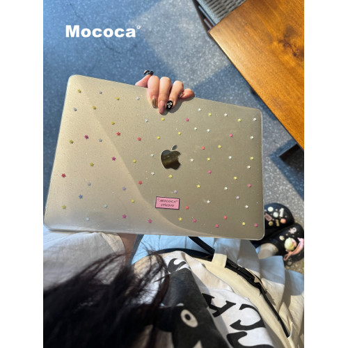 MOCOCA《糖果星星》插畫彩色進口pc透明滿天星細閃硬殼防磕碰適用於Macbook蘋果pro電腦air保護套13寸14寸 MOCOCA《糖果星星》插畫彩色進口pc透明滿天星細閃硬殼防磕碰適用於Macbook蘋果pro電腦air保護套13寸14寸