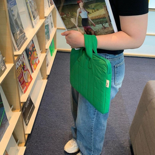 筆記型電腦包16寸手提簡約女士2023新款適用蘋果macbookair/pro13通勤防摔防震華爲聯想小新14平板ipad內膽包