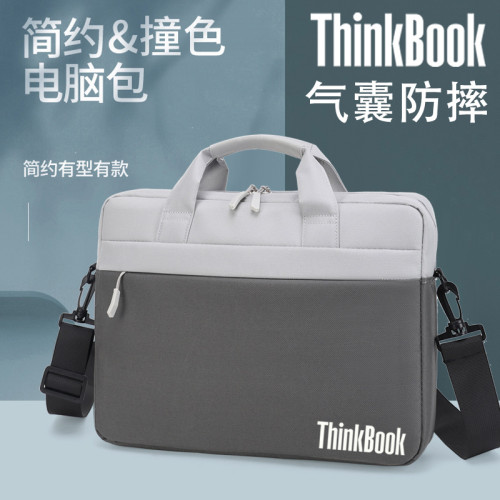 聯想ThinkBook14+電腦包Thinkpad E14筆電單肩包16英寸男女手提