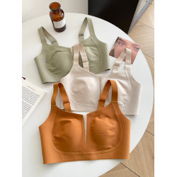 超薄款無痕大碼內衣女大胸顯小聚攏收副乳防下垂全罩杯調整型文胸