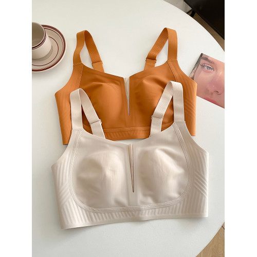 超薄款無痕大碼內衣女大胸顯小聚攏收副乳防下垂全罩杯調整型文胸