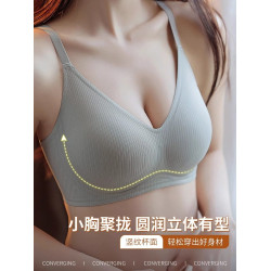 無痕內衣女小胸聚攏無鋼圈2025新款爆款胸罩收副乳防下垂薄款文胸