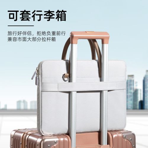 日本STELU女士14寸手提筆記型電腦包適用華爲聯想小新pro蘋果air13.3通勤防震內膽保護套16寸