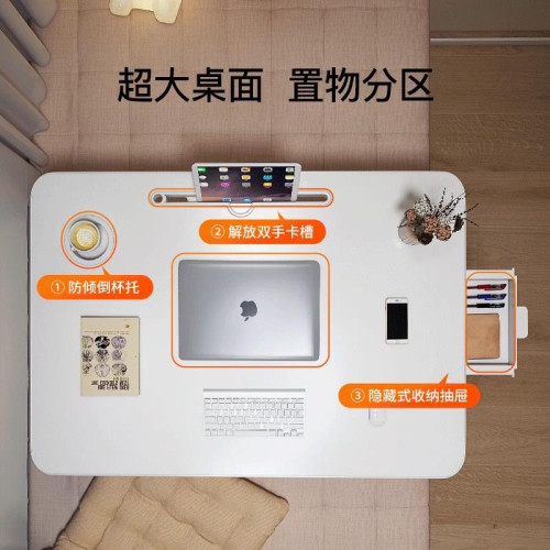 德國Ar可折曡小桌子飄窗學習桌書桌通用臥室床上坐地筆電懶人桌