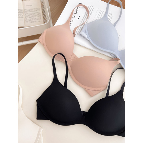 “海鹽季風”美背無痕內衣女生聚攏小胸收副乳防下垂文胸女士胸罩