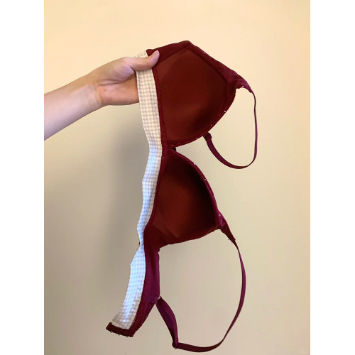 波點可愛本命年紅色內衣內褲套裝女小胸薄款結婚新娘文胸馬年禮物