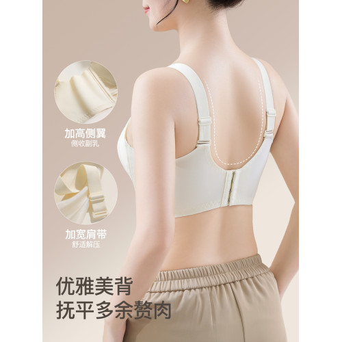 都市麗人媽媽內衣調整型聚攏提拉防下垂無鋼圈中年婦女蕾絲文胸罩