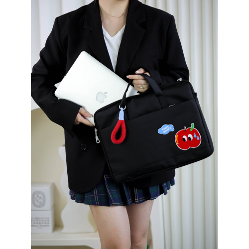 今日心情蘋果筆記型電腦包手提高級感女高顔值少女14寸16寸輕薄輕便斜背肩帶通勤新款防摔防震行李箱可掛可攜式 今日心情蘋果筆記型電腦包手提高級感女高顔值少女14寸16寸輕薄輕便斜背肩帶通勤新款防摔防震行李箱可掛可攜式