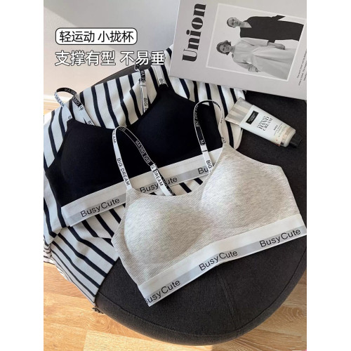 無痕運動內衣女小胸聚攏胸罩防下垂無鋼圈美背女士文胸薄款收副乳