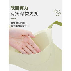 固定杯無痕內衣女小胸聚攏上托防下垂無鋼圈薄款運動調整型文胸罩