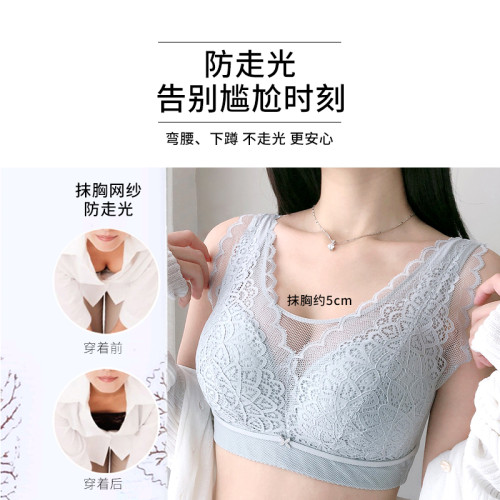 大碼內衣女爆款薄款聚攏無鋼圈胸罩防走光美背全罩杯大胸顯小文胸