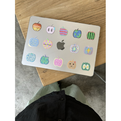 lukastore【蘋果多多套餐】macbook保護殼治瘉系彩色Mac保護套蘋果筆記型電腦