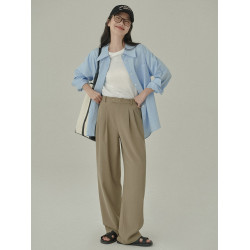 HAVERICE飯館 爆款神褲7.0 2025春秋新款直筒褲濶腿休閒西裝褲女