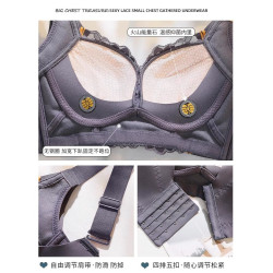 美容院調整型內衣女無鋼圈小胸聚攏上托防下垂外擴收副乳提胸文胸