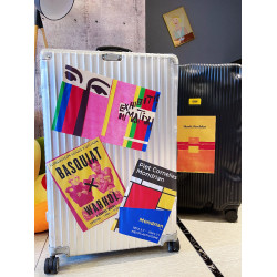 馬蒂斯大張旅行箱行李箱貼紙防水無痕可移全貼藝術家磨砂專用貼紙