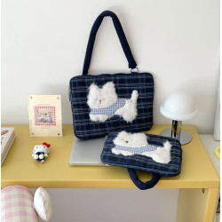 SEEU SODA/自製可愛韓國手提電腦包11-12寸/13-15寸ipad平板電腦收納