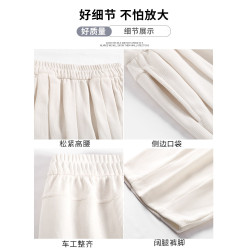 小個子山本褲女2025新款秋冬季加絨濶腿褲寬鬆直筒黑色燈芯絨褲子