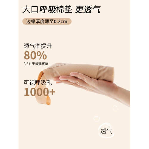 Brasmile女童內衣粉底液色小學生防凸點一階段兒童發育期文胸背心