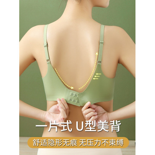 無痕女士內衣女無鋼圈小胸聚攏收副乳防下垂運動文胸胸罩夏季薄款