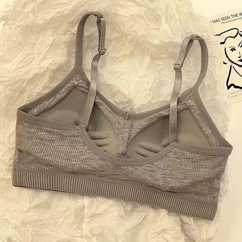 少女內衣一體初中生美背吊帶內搭小背心小胸聚攏運動加厚學生文胸