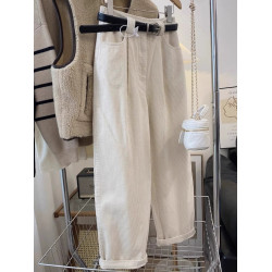 2025冬季加絨直筒燈芯絨休閒褲女大碼胖mm梨形身材高腰顯瘦濶腿褲