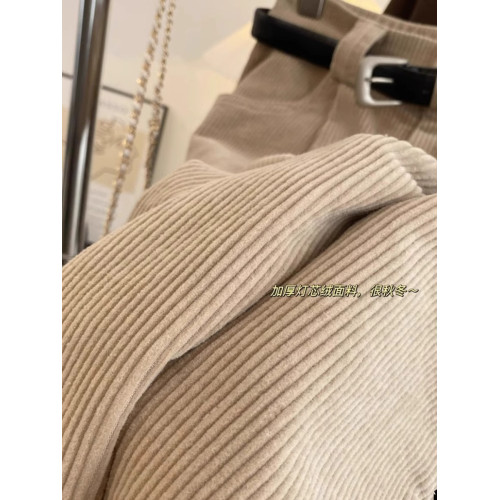 2025冬季加絨直筒燈芯絨休閒褲女大碼胖mm梨形身材高腰顯瘦濶腿褲