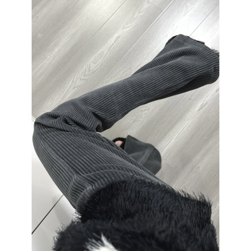 175高個子加長版180雪尼爾開叉微喇褲女秋冬顯瘦燈芯絨窄版濶腿褲