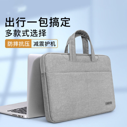 手提電腦包適用聯想小新蘋果戴爾華碩華爲matebook14筆記型電腦包15.6寸男女款小米macbook保護套pro16air13